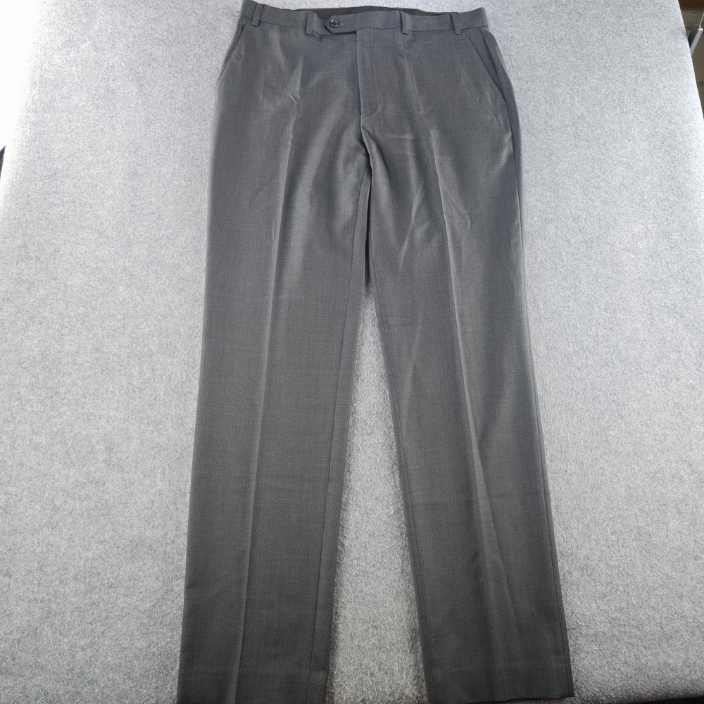 Lauren Ralph Lauren Pants Mens 36x34 Gray Wool Blend Natural Stretch Slacks